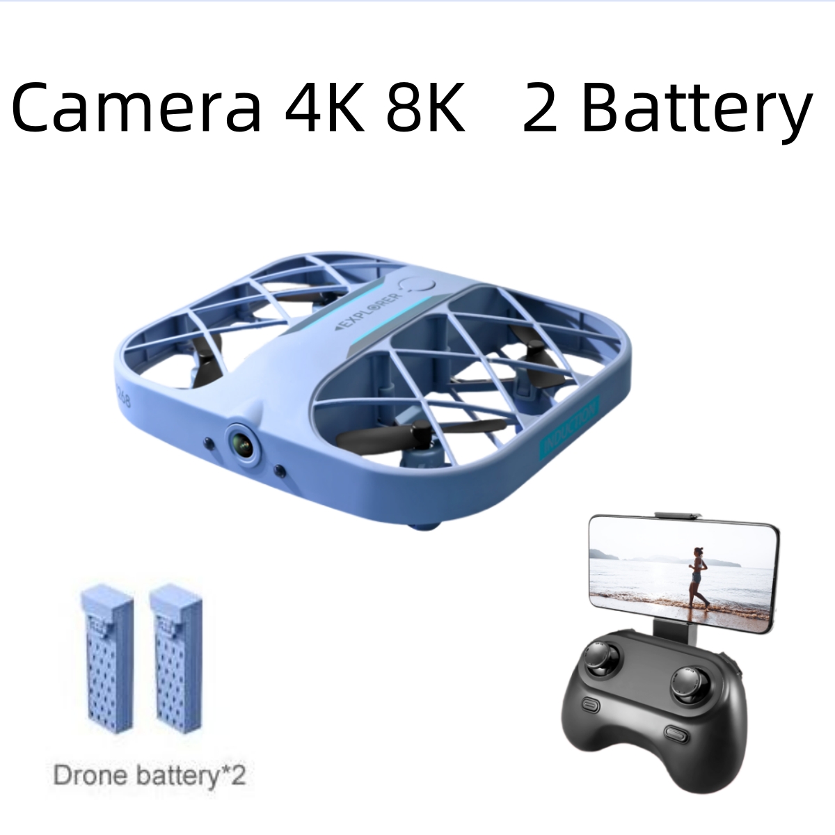 Eachine Drone E010 - Dron JJRC H107 FPV RC con